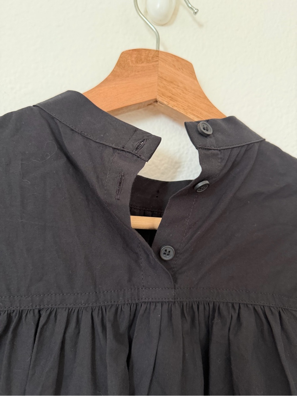 COS Poplin Cotton Long Sleeve Blouse Shirt Top Size 2 Quiet Luxury Minimalist - Picture 5 of 10